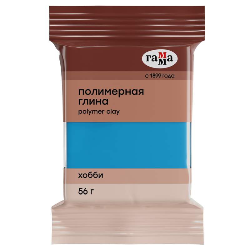 

Полимерная глина Гамма арт. 305073, 56 г., небесно-синий, 5 шт.