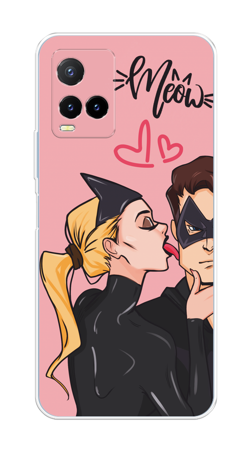 

Чехол Awog на Vivo Y33s/Y21 "Kiss of Cat Woman", Розовый;черный;бежевый, 265050-1