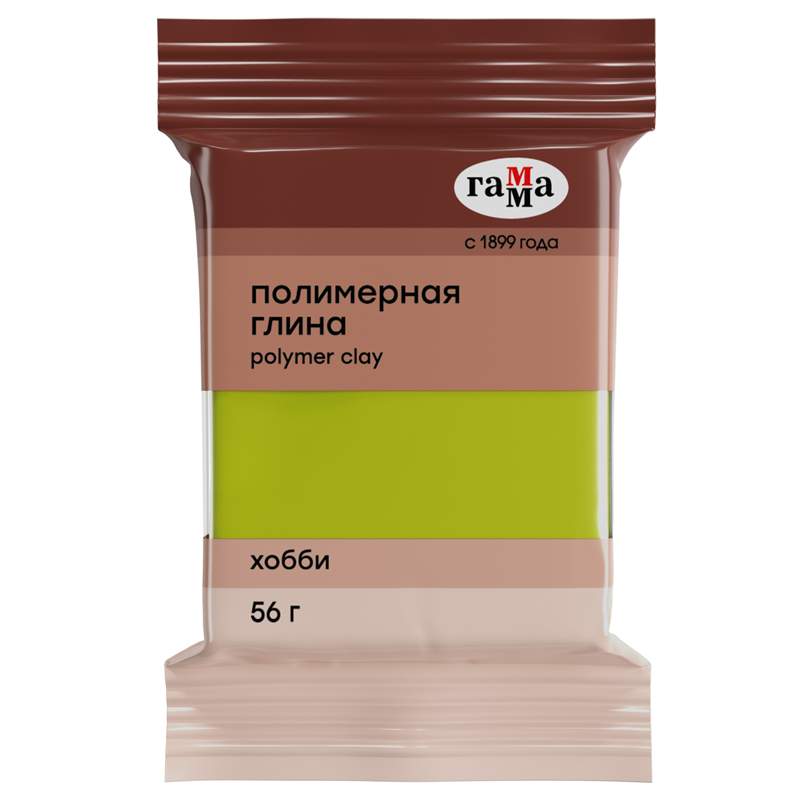 

Полимерная глина Гамма арт. 305083, 56 г., лимонно-зеленый, 5 шт.