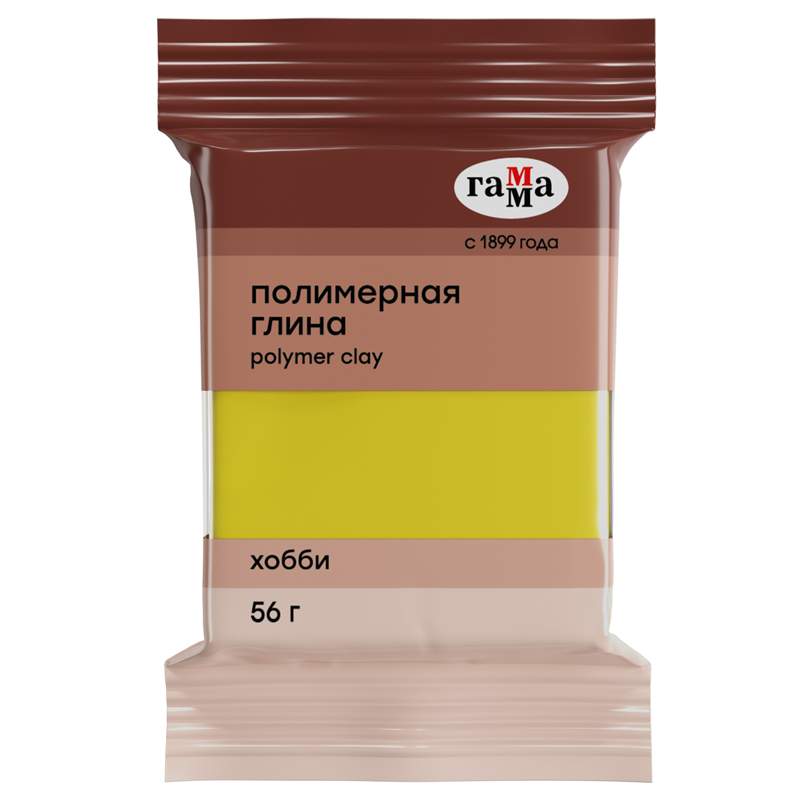 

Полимерная глина Гамма арт. 305087, 56 г., желтый, 5 шт.