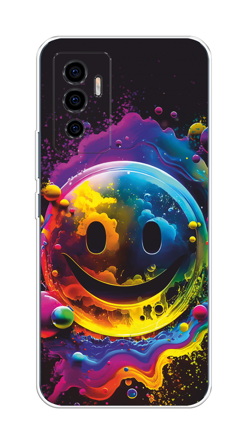 

Чехол Awog на Vivo V23e/Y75 4G "Кислотный смайл", Фиолетовый;желтый;синий, 267050-1