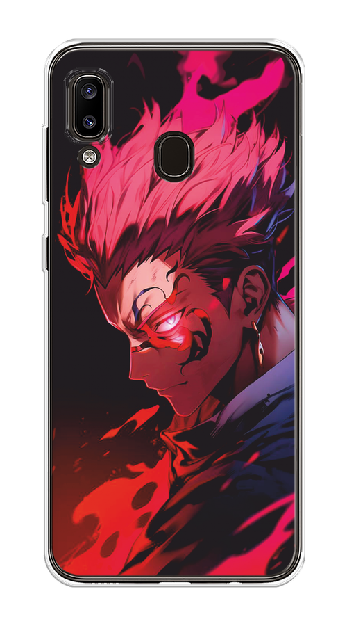 

Чехол Awog на Samsung Galaxy A30/A20 "Взгляд Сукуны", Розовый;красный;черный, 27650-1
