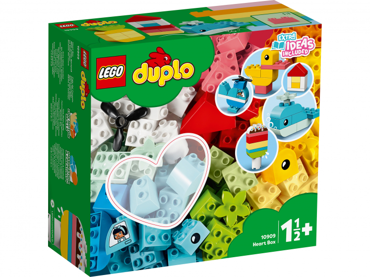 Конструктор LEGO DUPLO Classic 10909 Шкатулка-сердечко конструктор lego duplo classic 10980 зеленая пластина для строительства 385х6х385