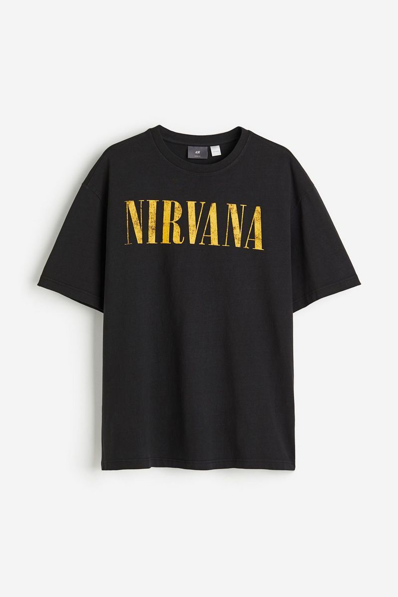 

Футболка мужская H&M 0920624 черная S, Черный, 0920624