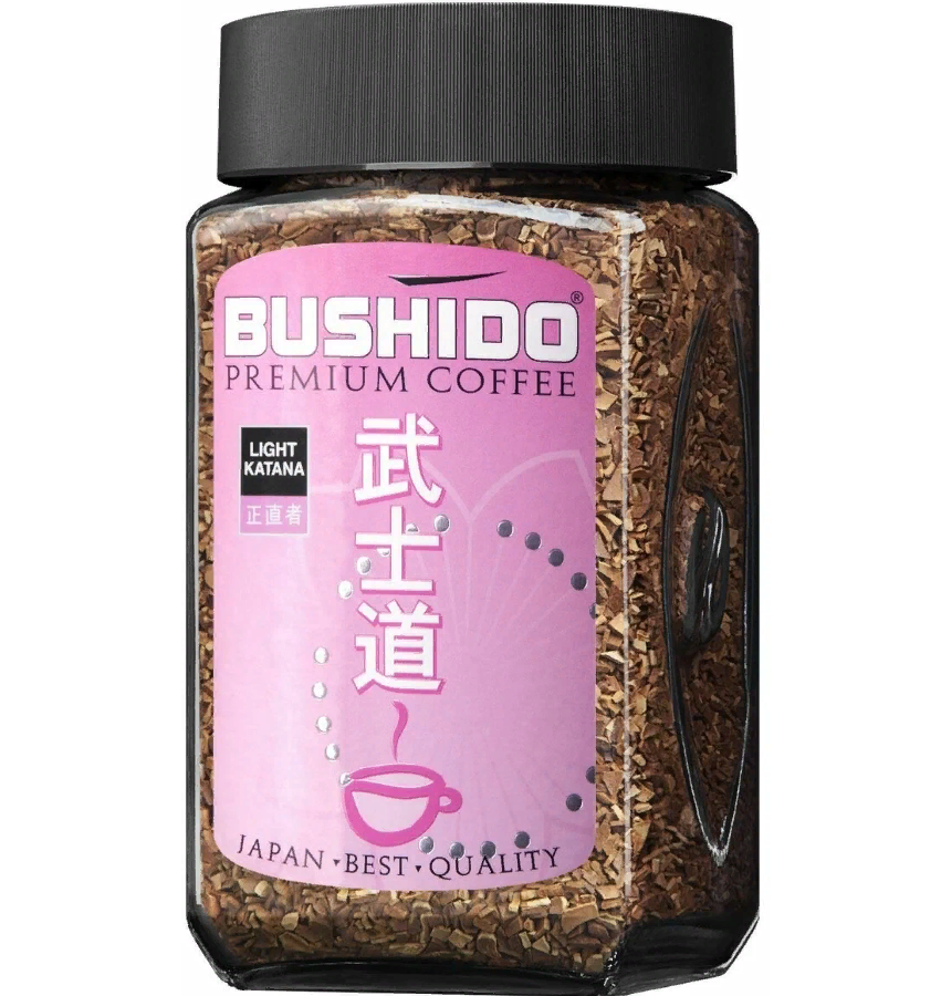 Кофе растворимый BUSHIDO Light Katana, сублимированный, 100 г, 100% арабика