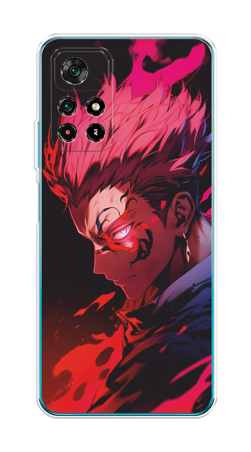 

Чехол Awog на Poco M4 Pro 5G, Xiaomi Redmi Note 11S 5G "Взгляд Сукуны", Розовый;красный;черный, 313650-1