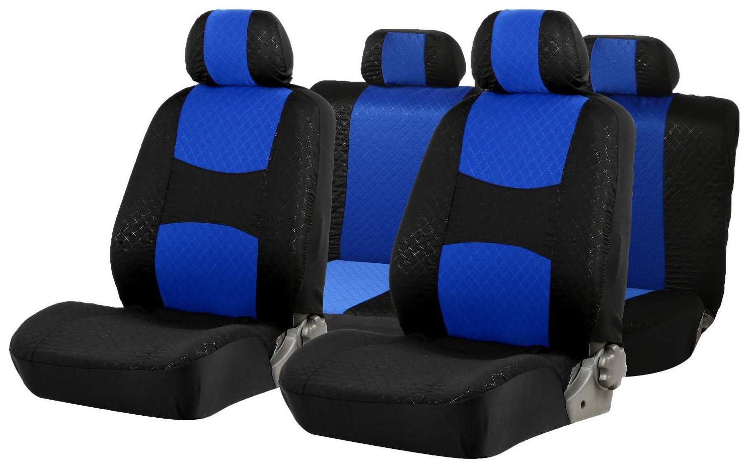 

Авточехлы TORSO Premium универсальные, 9 предметов, чёрно-синий AV-4