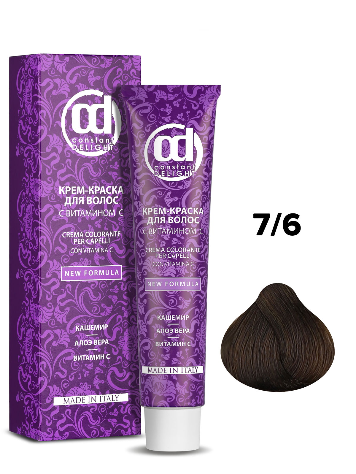 Краска для окрашивания волос CONSTANT DELIGHT 7/6 60 мл краска для волос constant delight с витамином c 6 6 темно русый шоколадный 100 мл