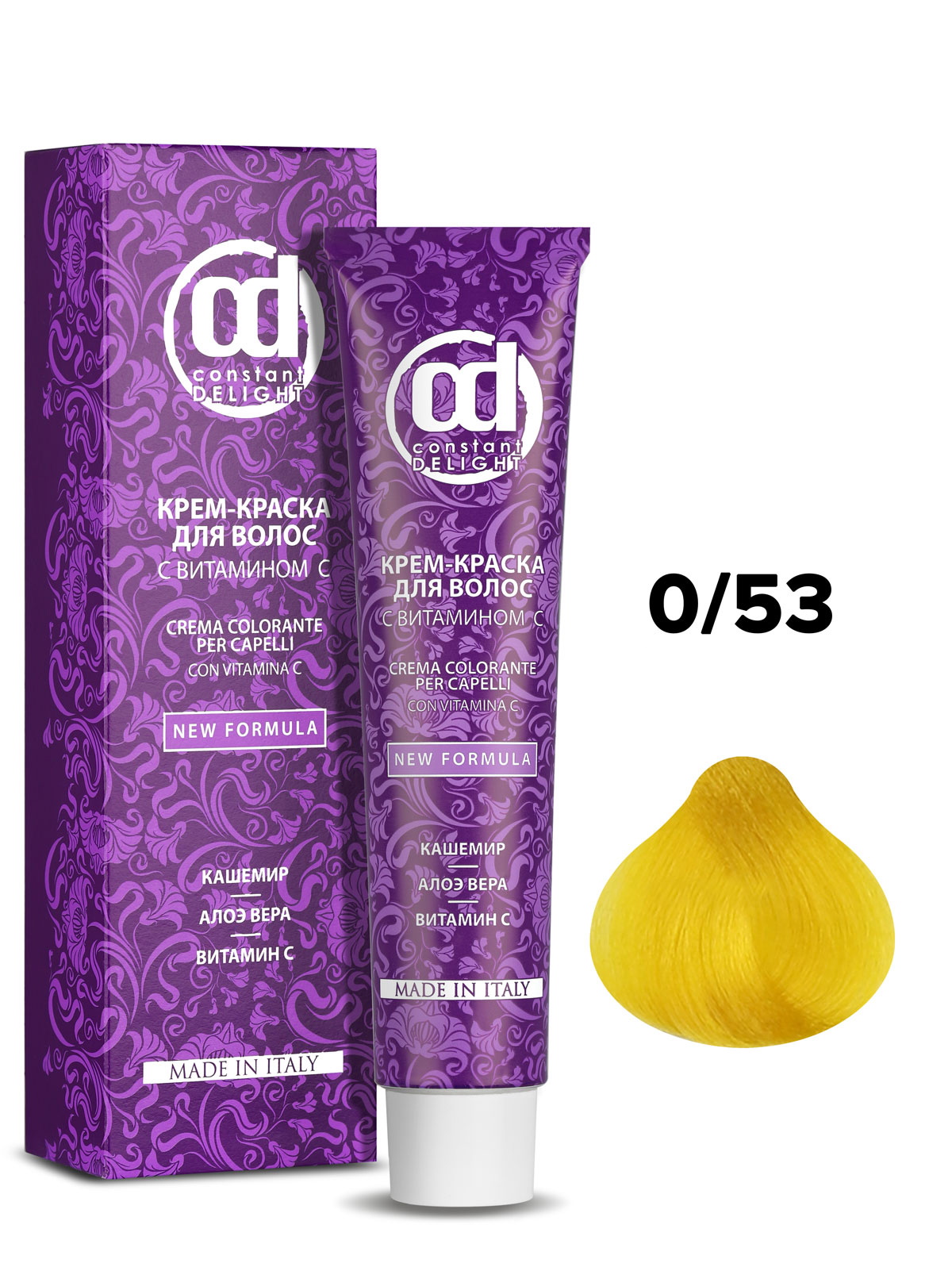 Краска для волос CONSTANT DELIGHT 0/53 микстон лимон с витамином С 60 мл масло для волос pantene восстановление кератина с витамином е 100 мл