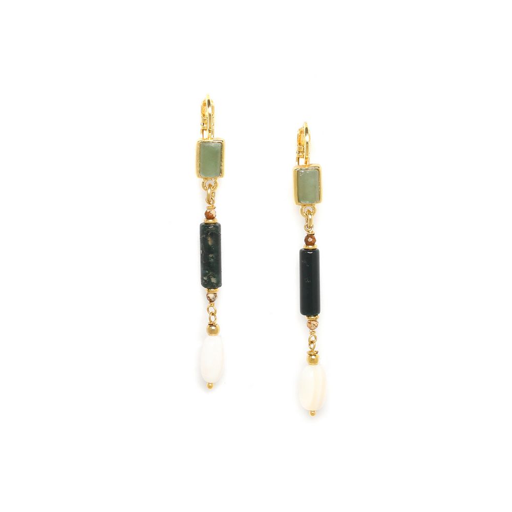 

Серьги из бижутерного сплава с авантюрином Nature Bijoux NB23.1-12-78130, NB23.1-12-78130