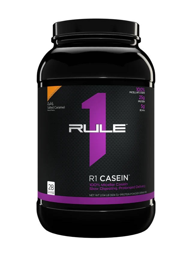 фото Протеин rule one proteins r1 casein, 900 г, salty caramel