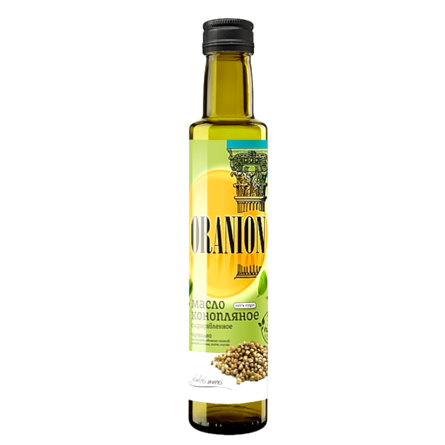 

Масло конопляное Oranion сыродавленное, живое нерафинированное, 0.25 л
