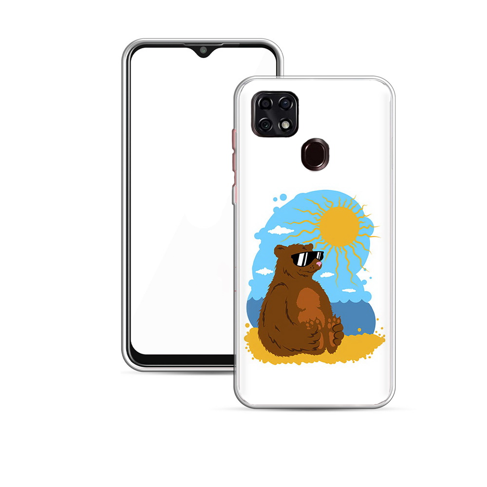 

Чехол MyPads Tocco для ZTE Blade 20 Smart медведь на чиле (PT226940.456.468), Прозрачный, Tocco