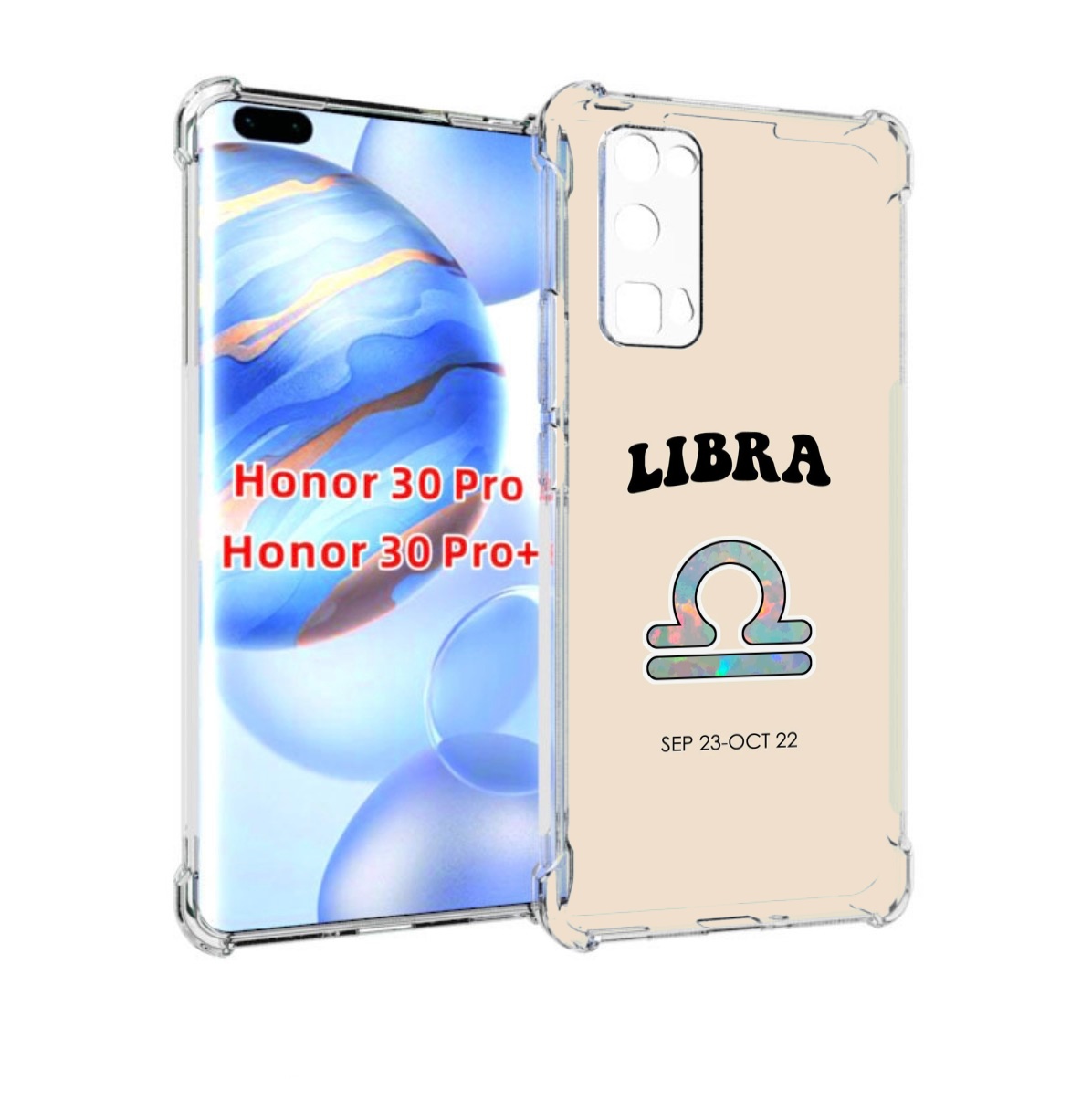 

Чехол бампер MyPads знак-зодиака-весы-6 для Honor 30 Pro, Прозрачный, Tocco