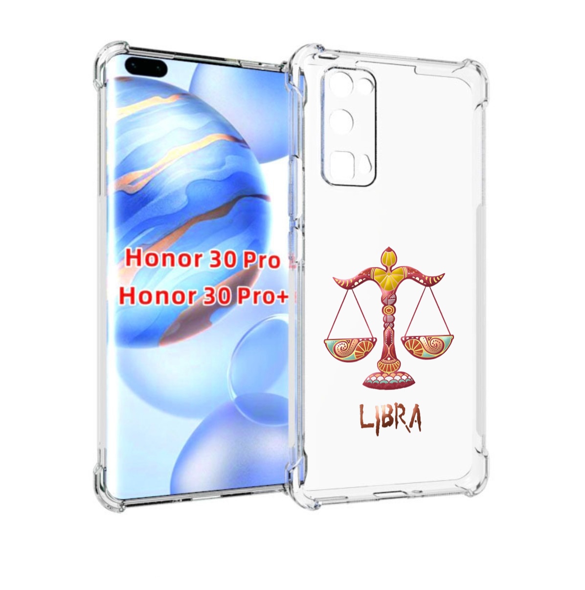

Чехол бампер MyPads знак-зодиака-весы-8 для Honor 30 Pro, Прозрачный, Tocco
