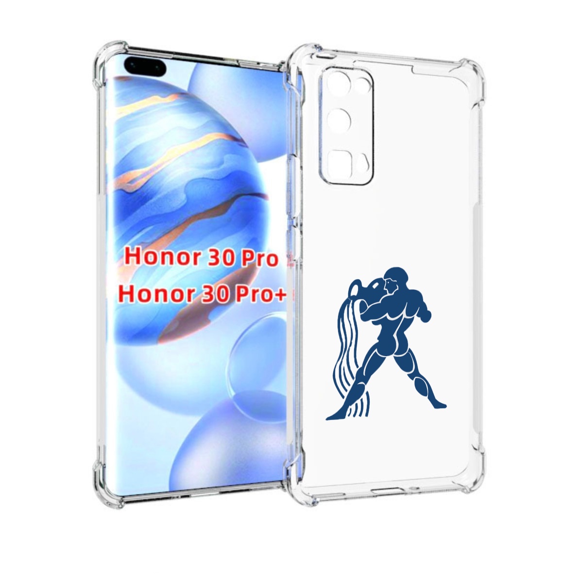

Чехол бампер MyPads знак-зодиака-водолей7 для Honor 30 Pr, Прозрачный, Tocco