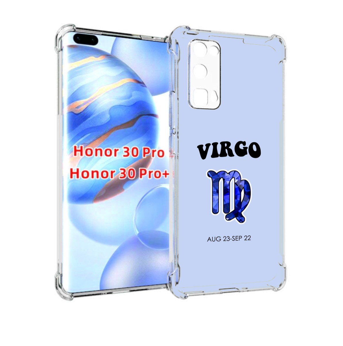 Чехол бампер MyPads знак-зодиака-дева-1 для Honor 30 Pro