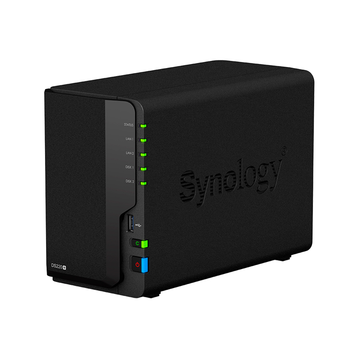 фото Сетевое хранилище данных synology plus ds220+ black