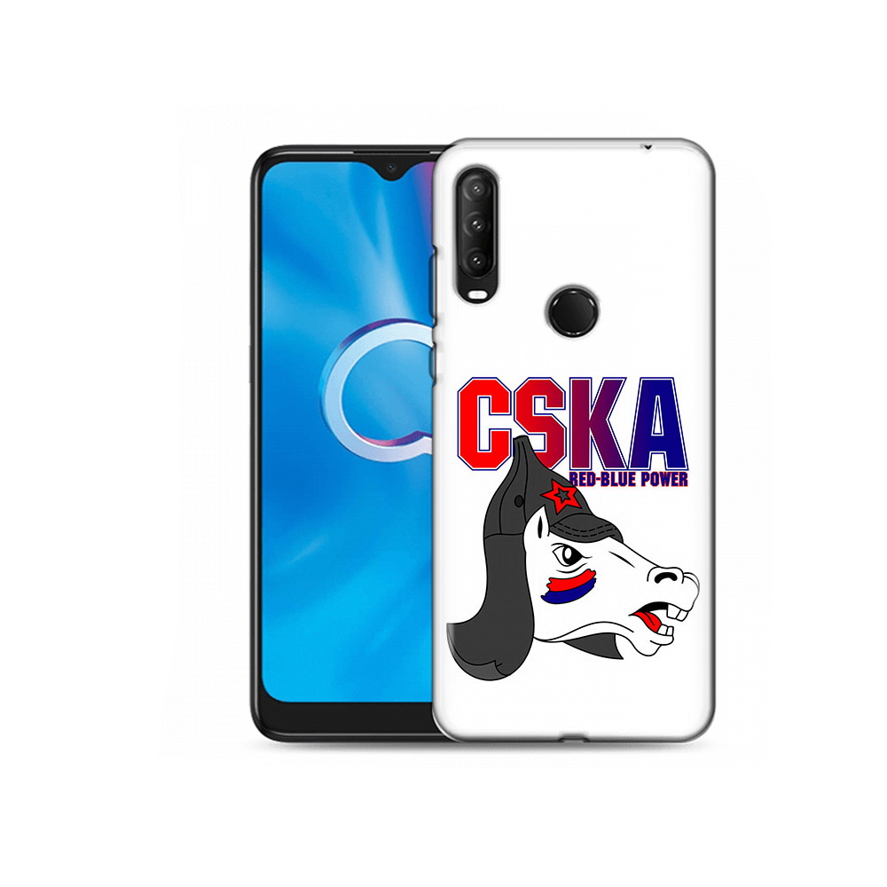 

Чехол MyPads Tocco для Alcatel 1S (2020) 5028Y ФК ЦСК лошадка россия (PT145668.665.179), Прозрачный, Tocco