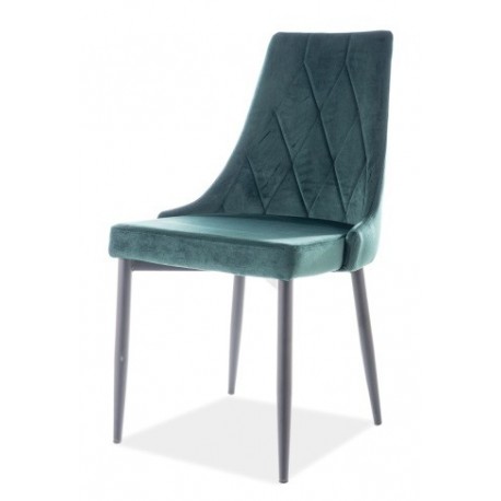 

Стул NEPAL BLUVEL-78 GREEN/ черный каркас, велюр
