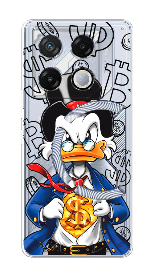 

Чехол на Infinix GT 20 Pro "Scrooge Goldman", Черный;белый;синий, 3106250-1