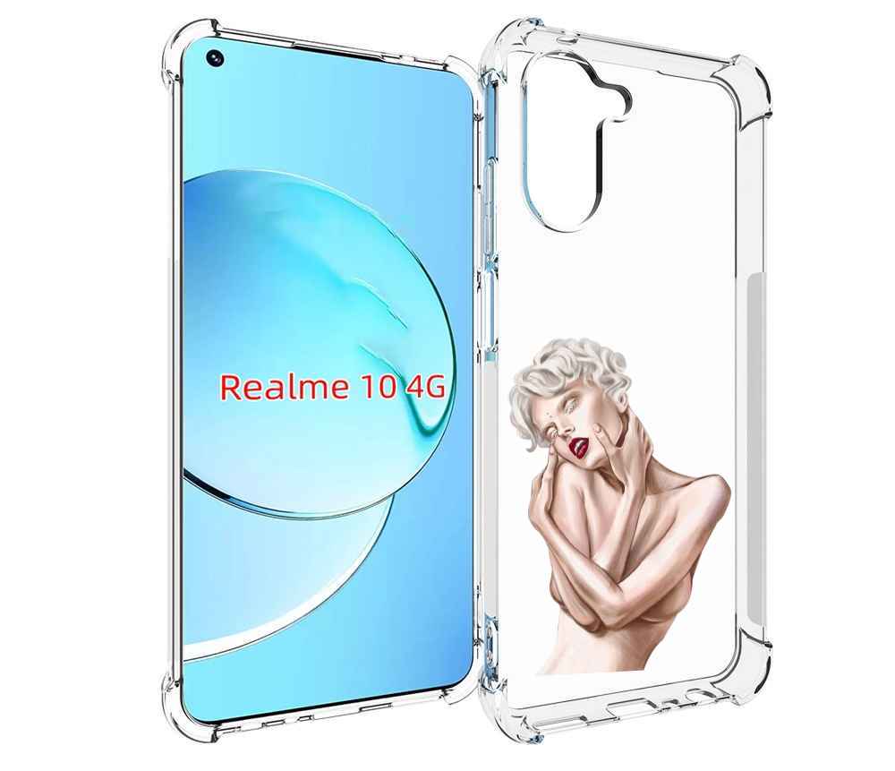 

Чехол MyPads Мигера женский для Realme 10, Прозрачный, Tocco
