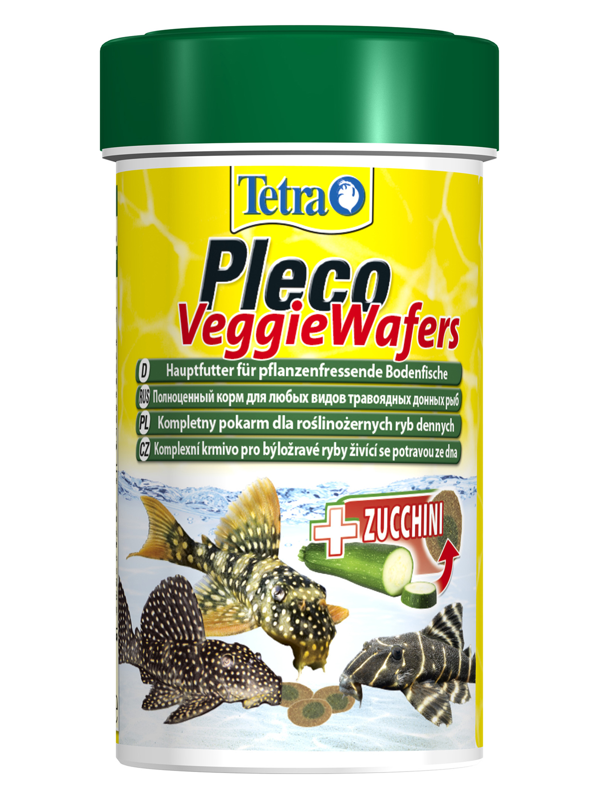 фото Tetrapleco veggie wafers корм-пластинки с добавлением цуккини для донных рыб 100 мл nobrand