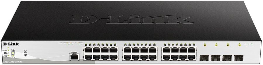 

Коммутатор D-Link DGS-1210-28P/ME/B1A Black, DGS-1210-28P/ME/B1A
