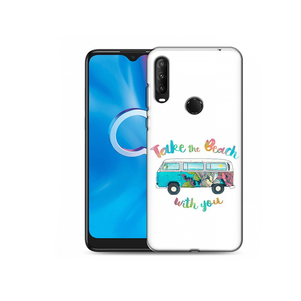 

Чехол MyPads Tocco для Alcatel 1S (2020) 5028Y Хиппи автобус (PT145668.665.190), Прозрачный, Tocco