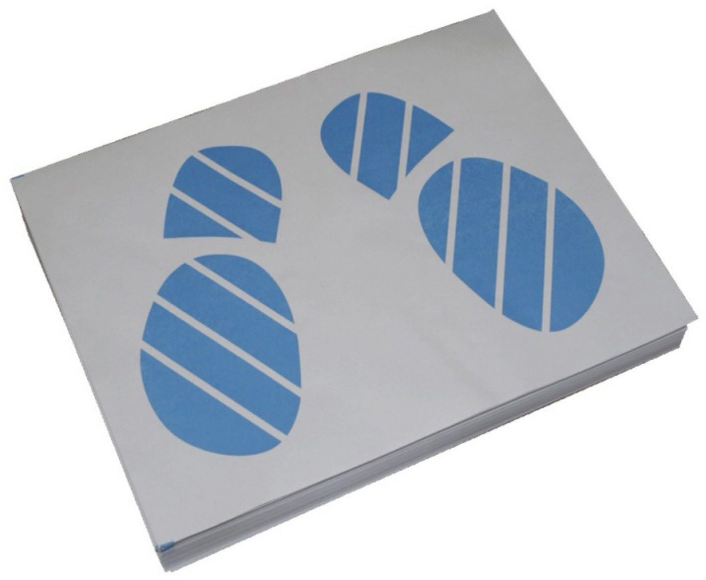 фото Коврики бумажные двухслойные pingo "следы ног", 405х500 мм, 20 шт