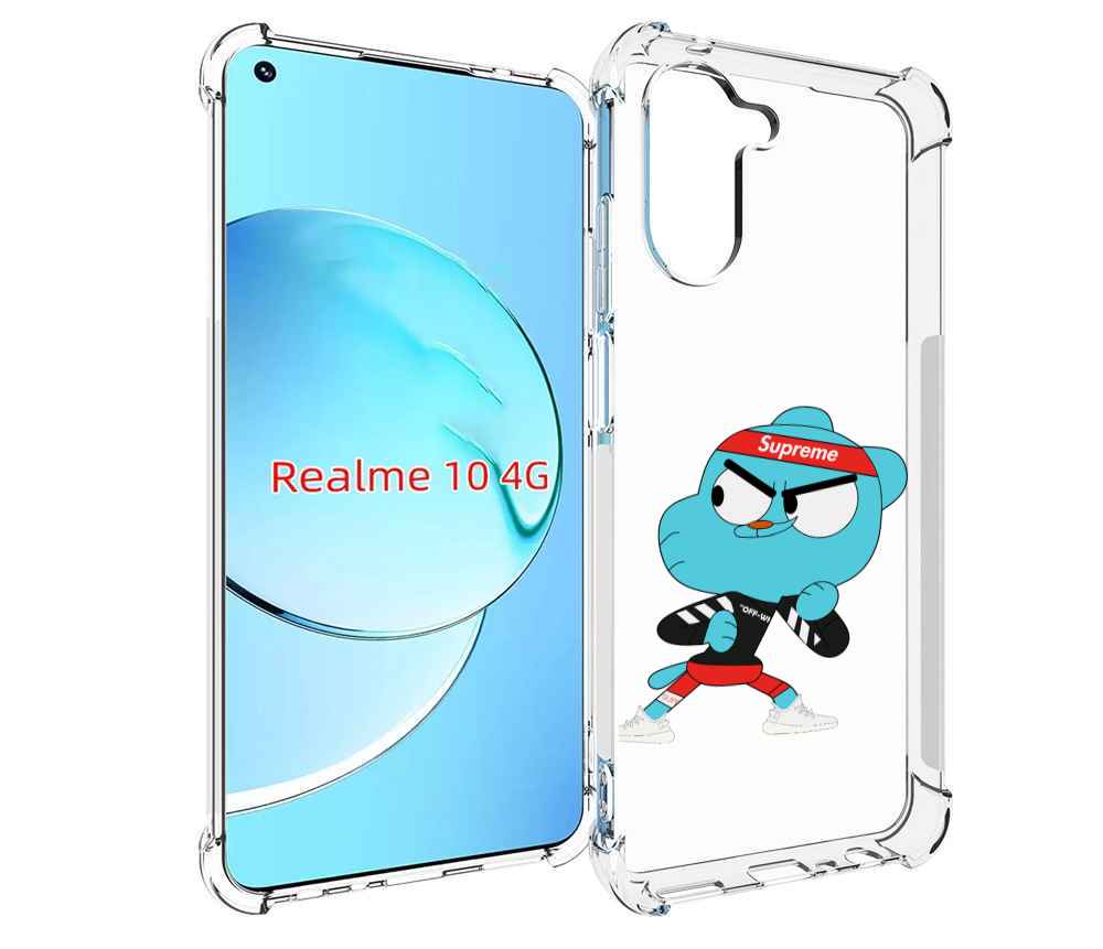 

Чехол MyPads Модный-Гамбол для Realme 10, Прозрачный, Tocco