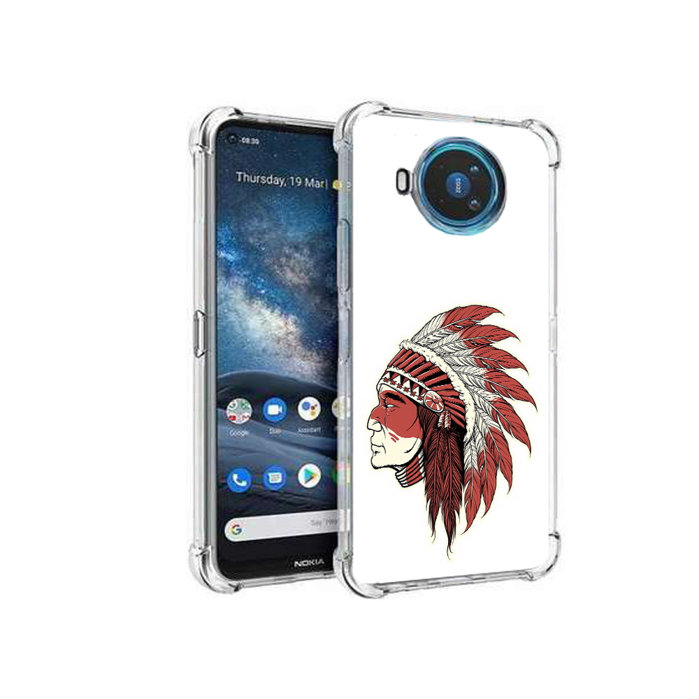 

Чехол MyPads Tocco для Nokia X100 красный индеец (PT227057.109.411), Прозрачный, Tocco