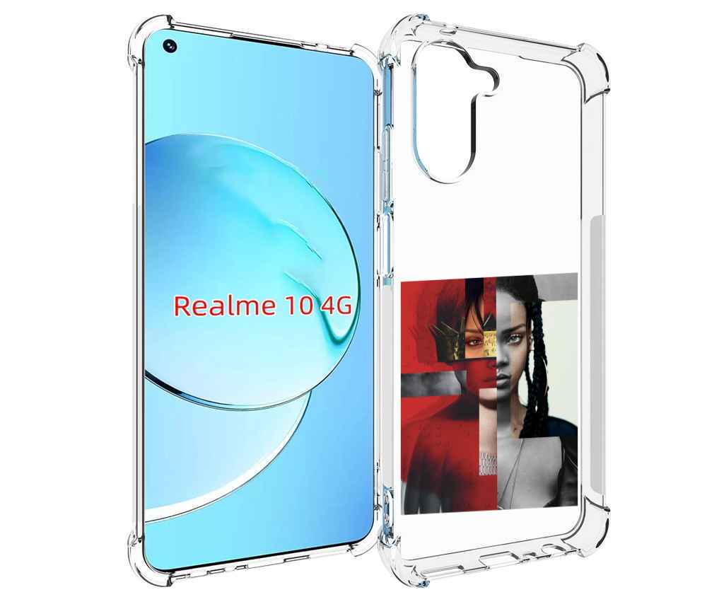 

Чехол MyPads Обложка-Рианна для Realme 10, Прозрачный, Tocco