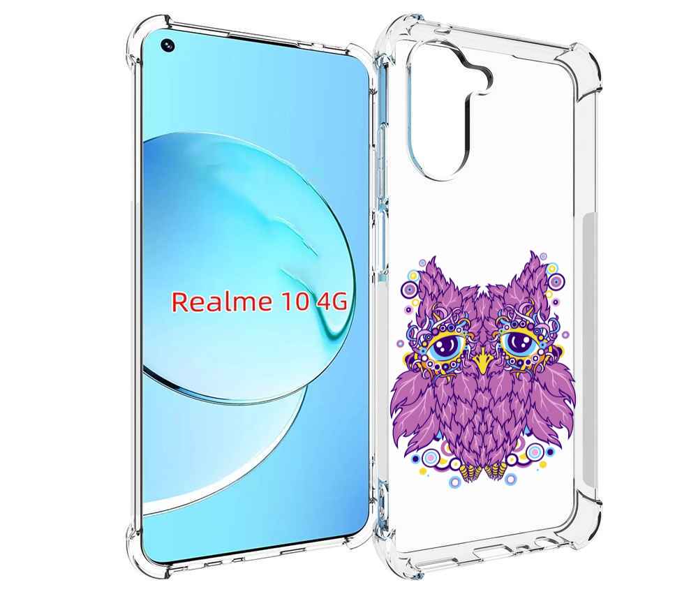 

Чехол MyPads Розовая сова для Realme 10, Прозрачный, Tocco