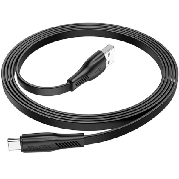 Кабель USB - Type-C Borofone 1 м черный