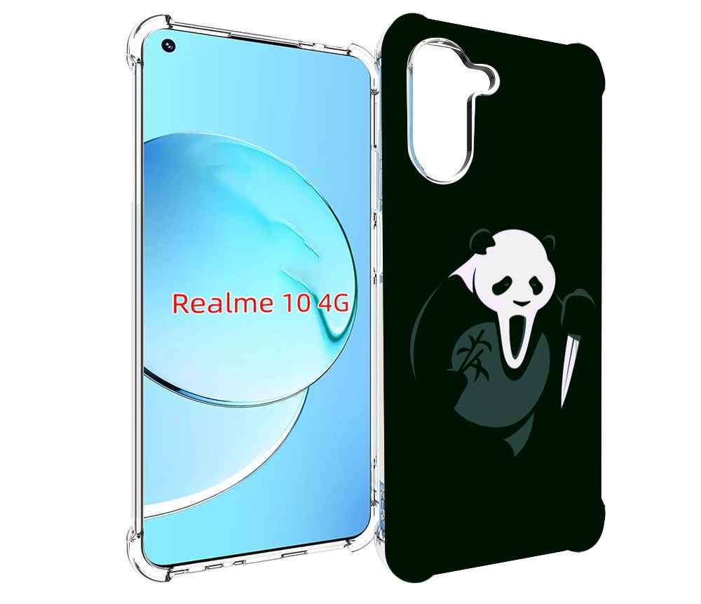 

Чехол MyPads Панда-крик для Realme 10, Прозрачный, Tocco