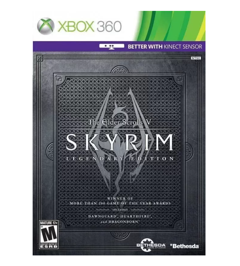 Игра The Elder Scrolls V Skyrim Legendary Edition Английская версия Xbox 360 9990₽