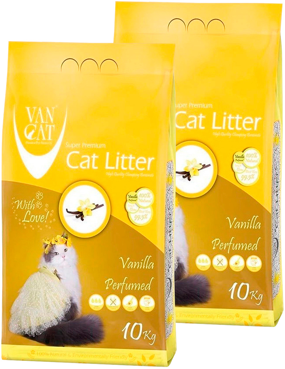 

VAN CAT VAN CAT VANILLA наполнитель комкующийся для туалета кошек с ароматом ванили (10 +