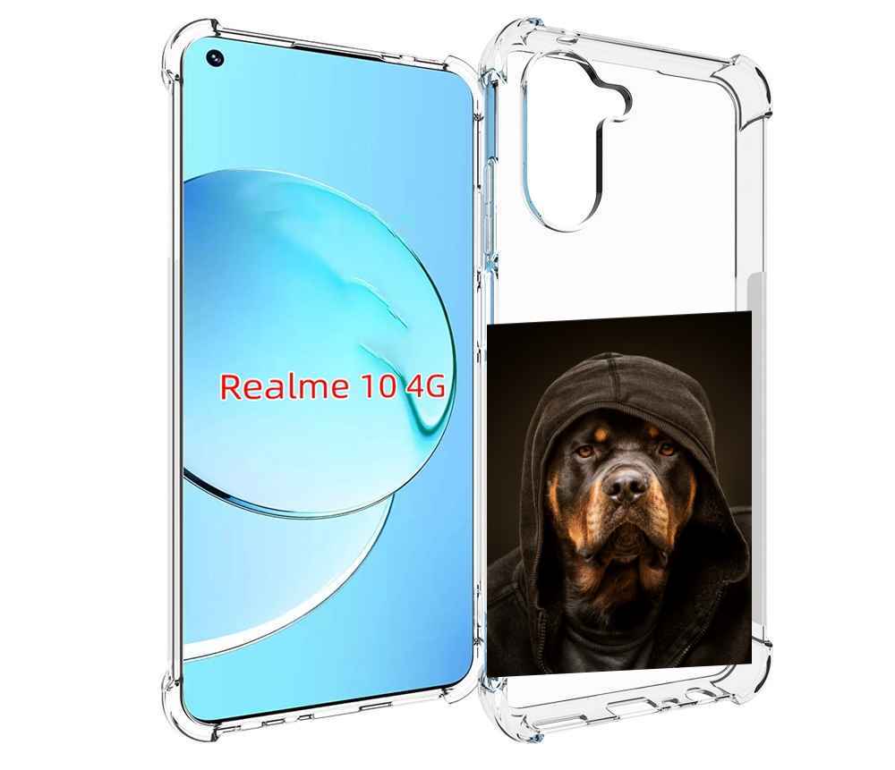 

Чехол MyPads Пес-барбос для Realme 10, Прозрачный, Tocco