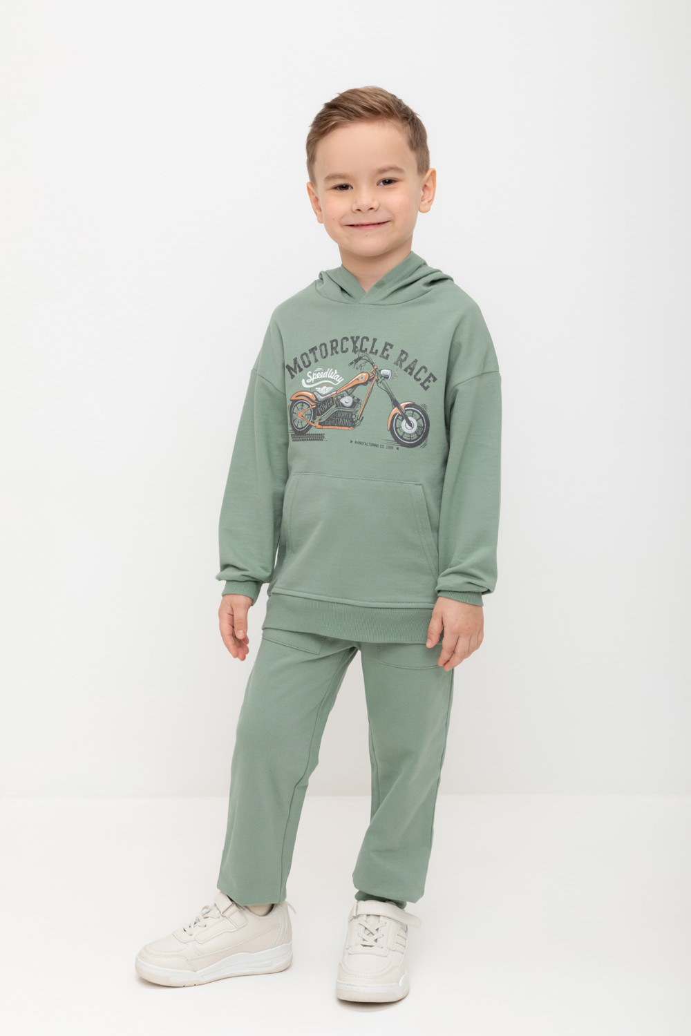 

Брюки детские CROCKID М 3575, зеленый, 110, М 3575