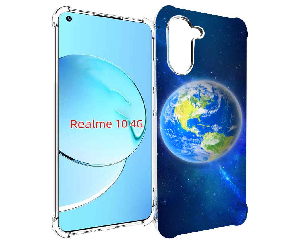 

Чехол MyPads Планета-Земля для Realme 10, Прозрачный, Tocco