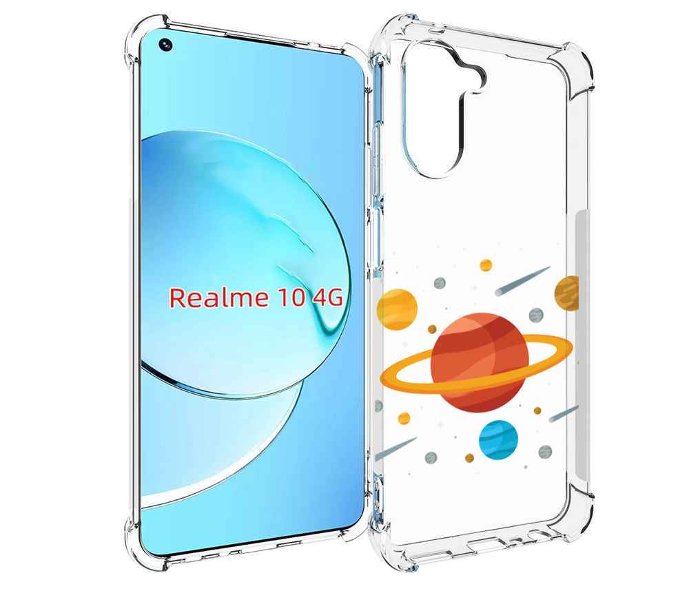 

Чехол MyPads Планета-Сатурн для Realme 10, Прозрачный, Tocco