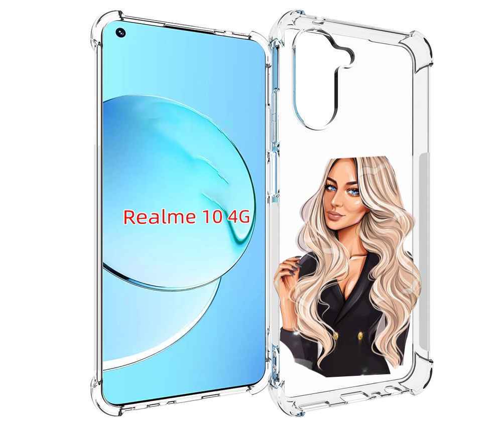 Чехол MyPads Платье-пиджак женский для Realme 10