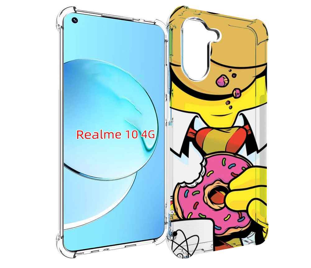 

Чехол MyPads Пончик для Realme 10, Прозрачный, Tocco