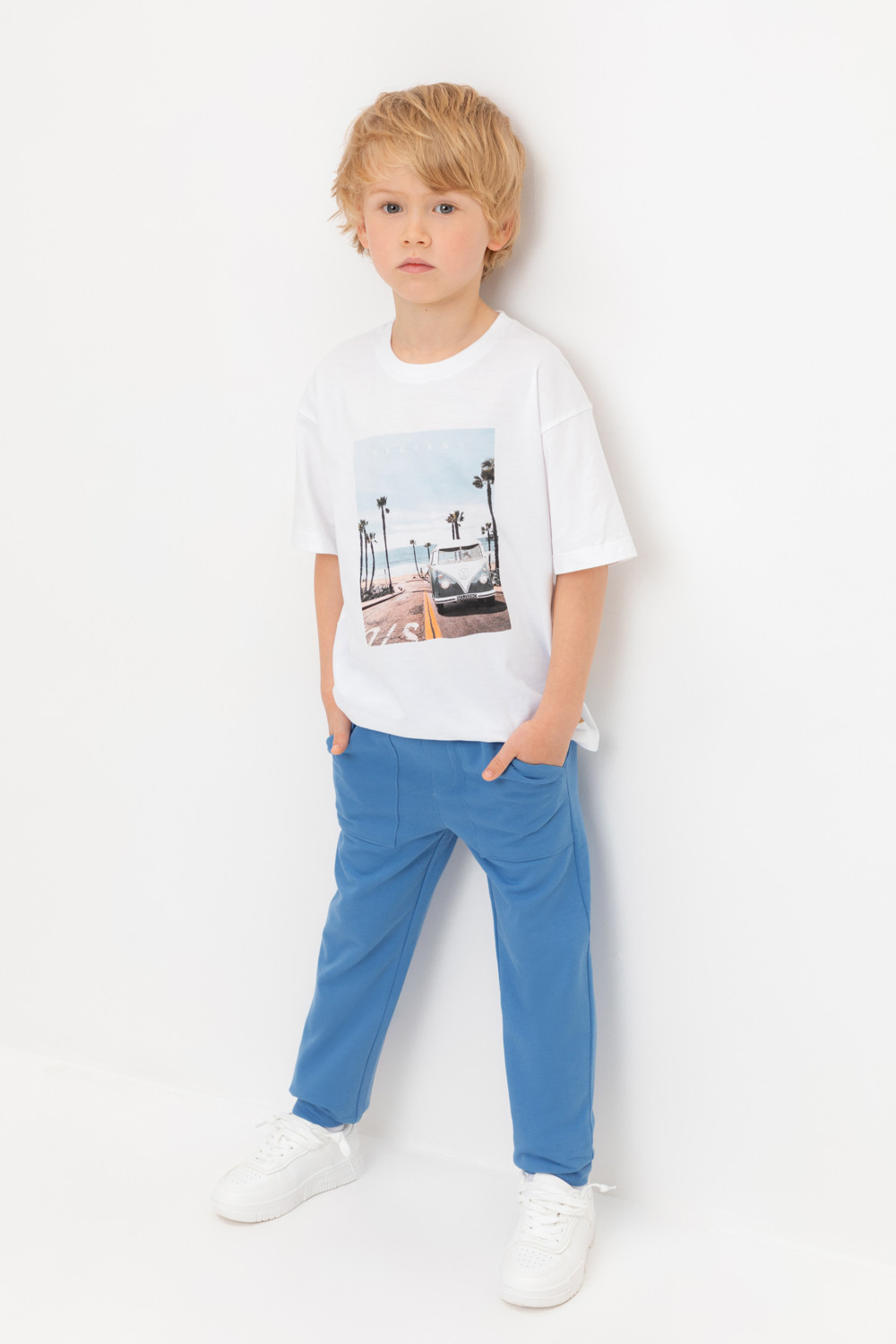 

Брюки детские CROCKID М 3575, синий, 110, М 3575