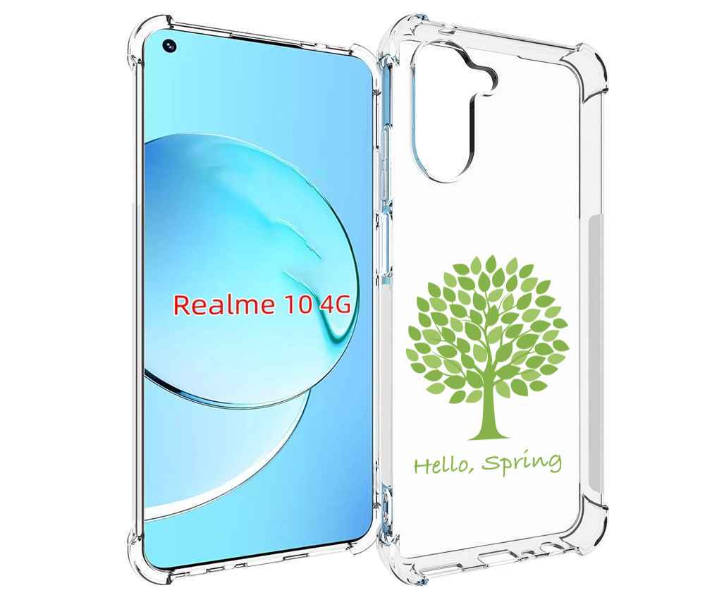 

Чехол MyPads Привет-весна для Realme 10, Прозрачный, Tocco