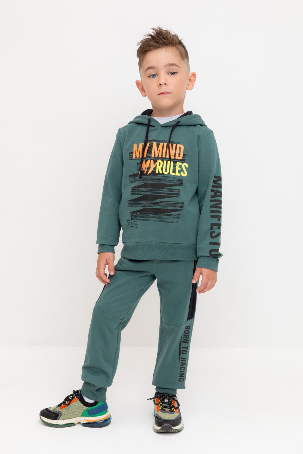 

Брюки детские CROCKID 4620219121769 М 3181, зеленый, 98, М 3181