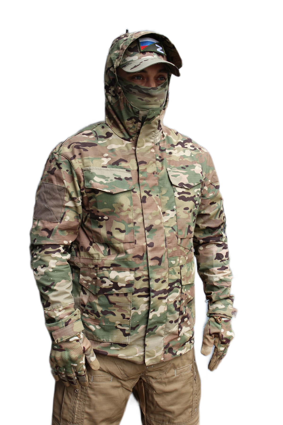 

Ветрозащитная куртка British PCS Мультикам XL, Зеленый, 25538