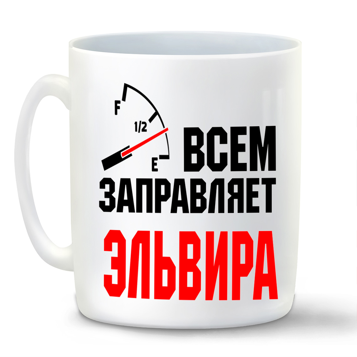

Кружка CoolPodarok Кружка именная Всем заправляет Эльвира