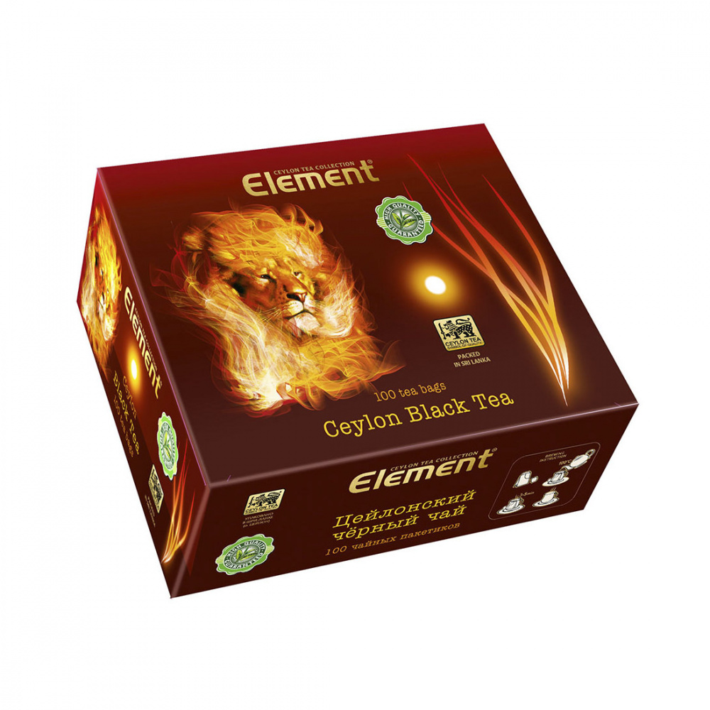

Чай Element Big Leaf, чёрный, 100 пакетиков